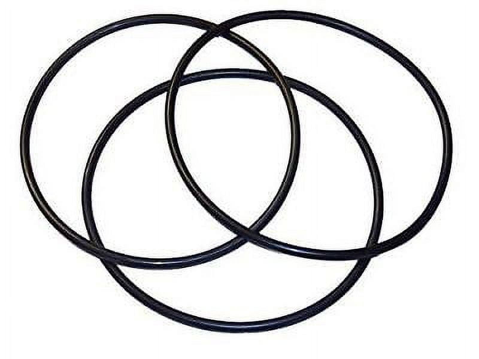 Black Rubber Replacement O-Rings for Water Filters, 3-Pack