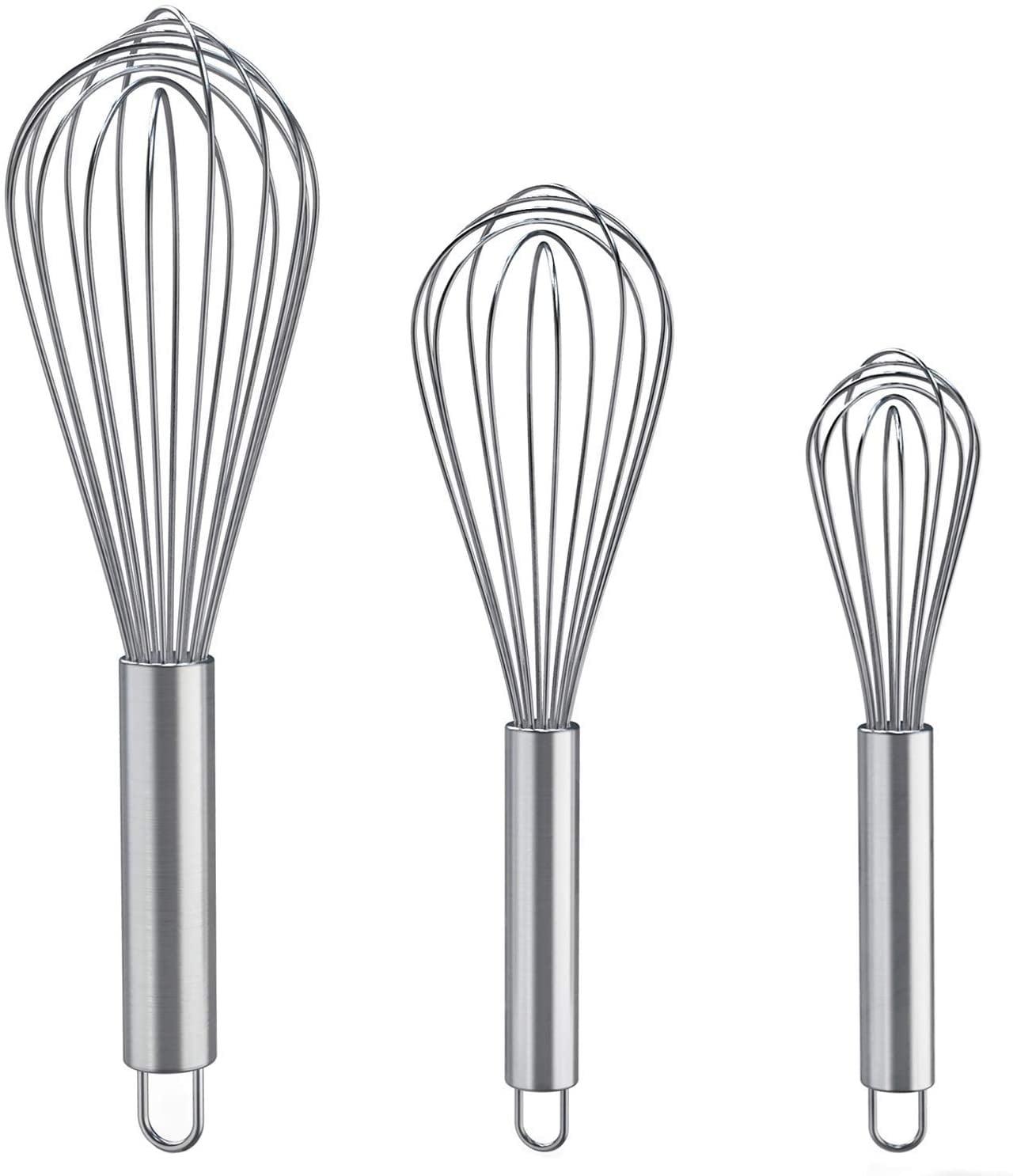 Stainless Steel Balloon Whisk Set, 3 Sizes