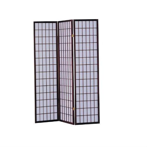 Cherry Wood 3-Panel Asian Style Folding Room Divider