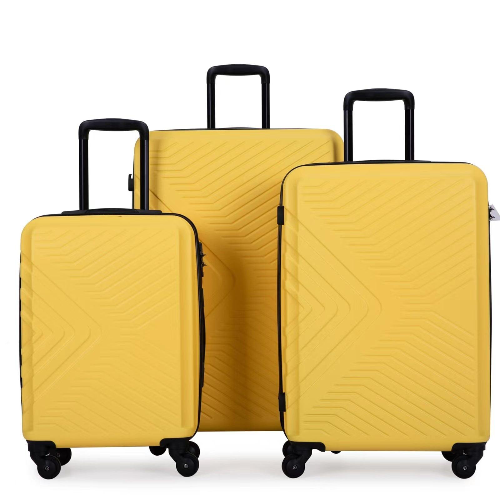 3 Piece Expandable Luggage Set, Hardshell Luggage Sets with Spinner Wheels & TSA Lock, Lightweight Carry on Suitcase