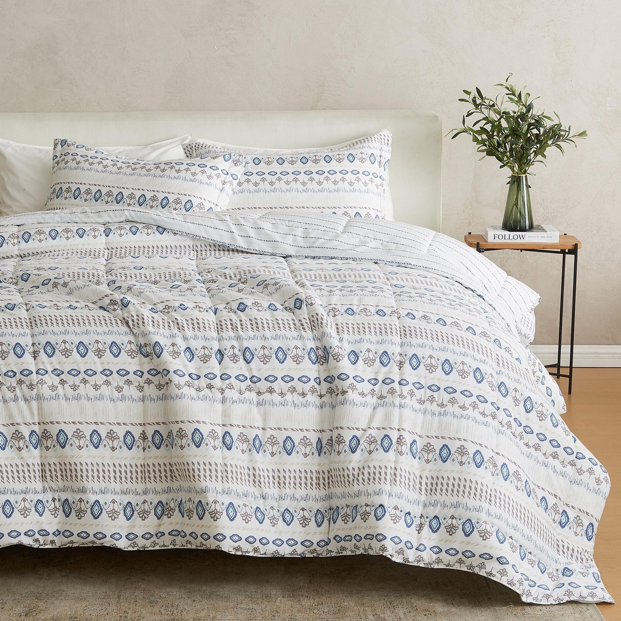 FreshFolds Reversible Microfiber Comforter Set with Shams