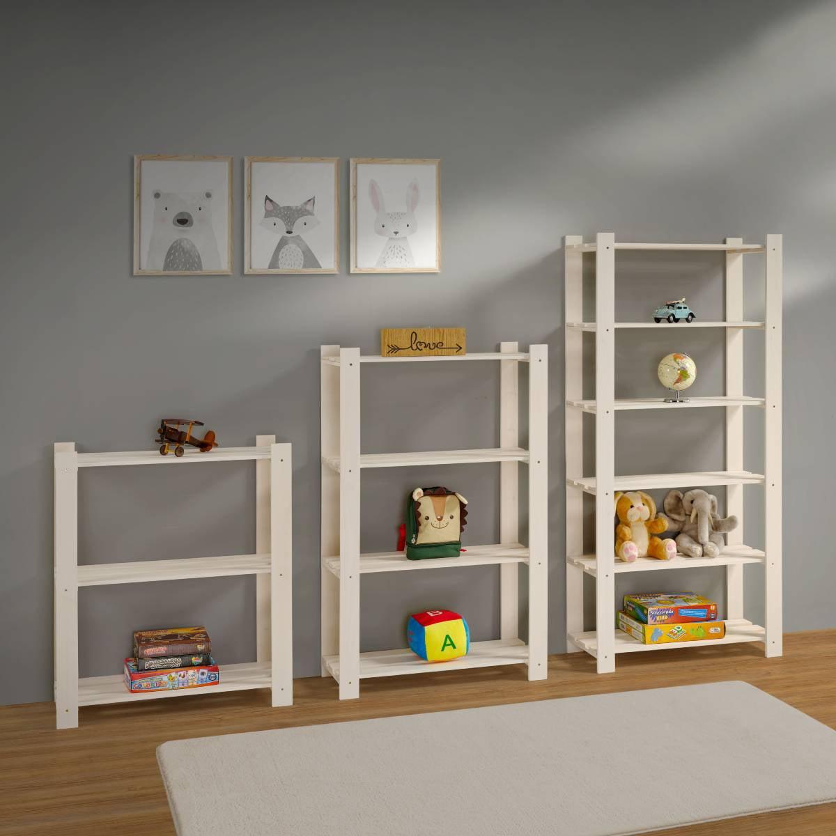 Utility 29.53'' W Solid Wood Shelving Unit