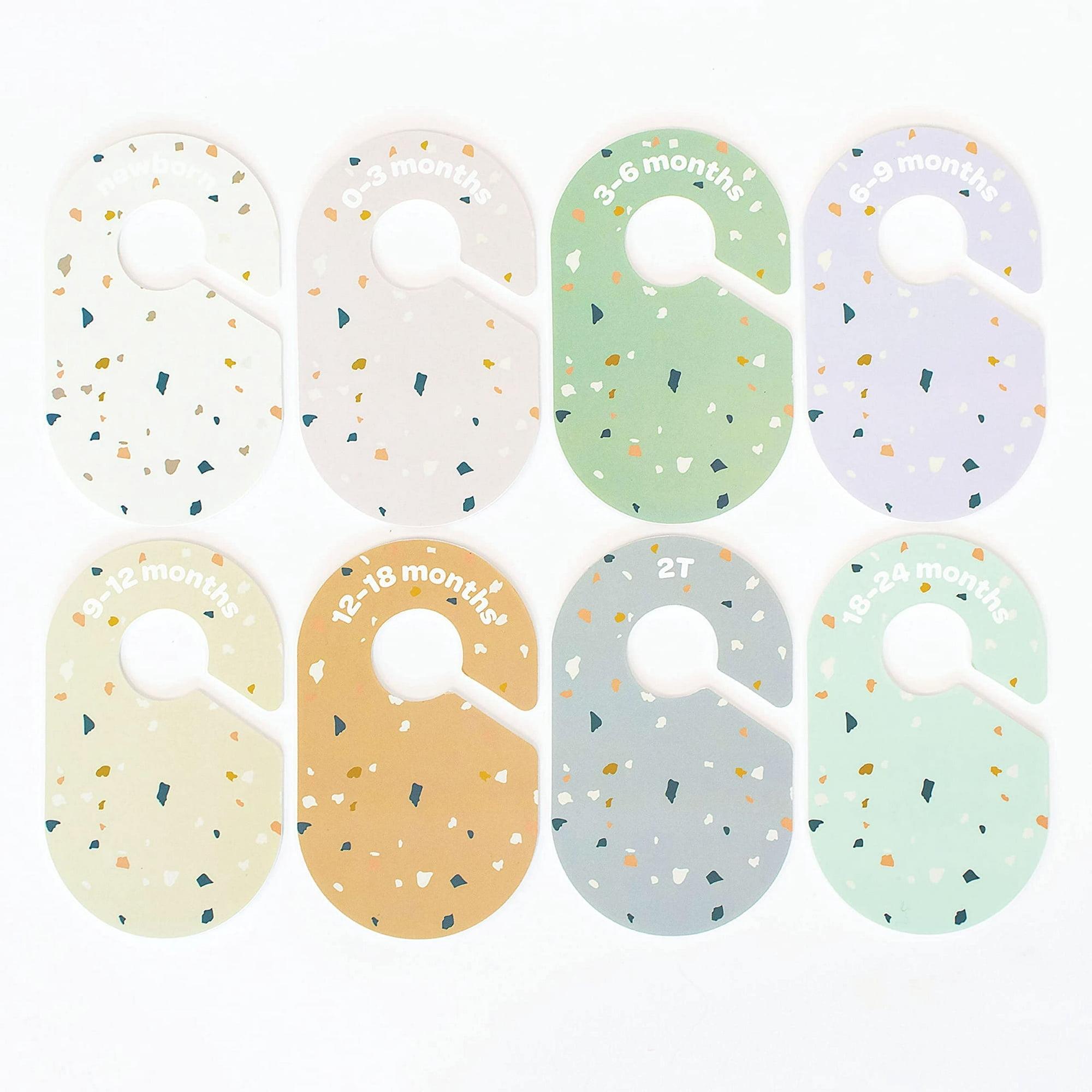 3 Sprouts 3 Sprouts Baby Closet Dividers (Newborn To 24 Months) – Pack Of 8 - Terrazzo (Set of 8)