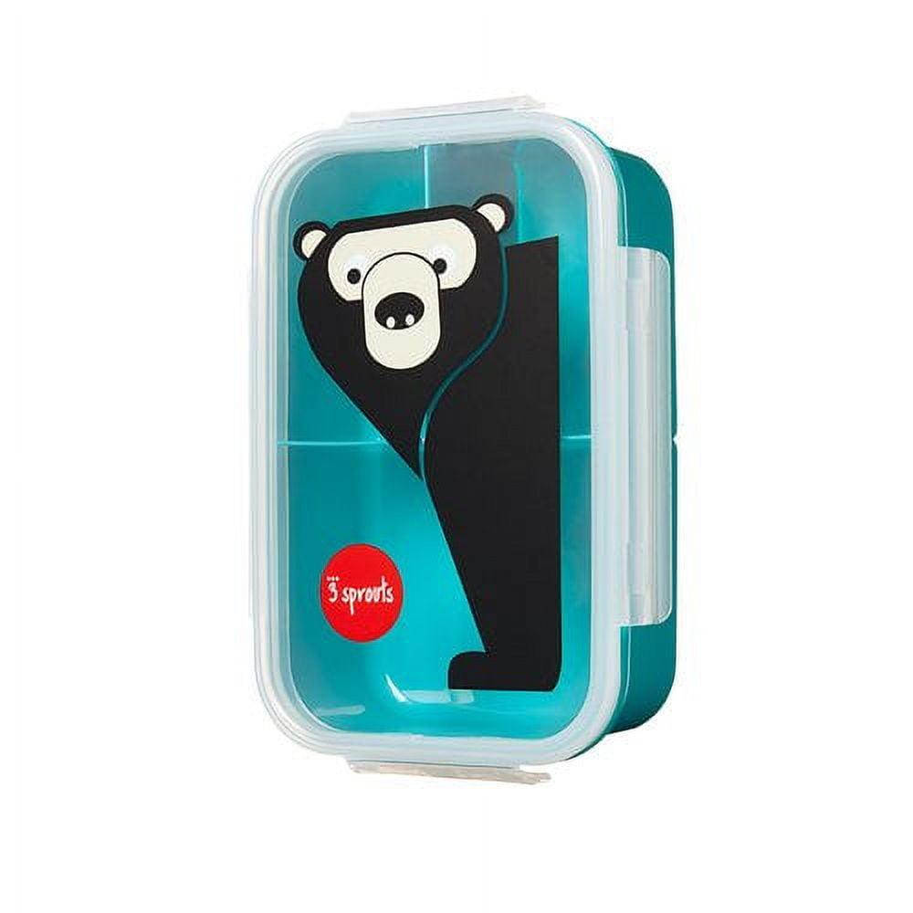 Teal Bear 3-Compartment Leakproof Bento Box