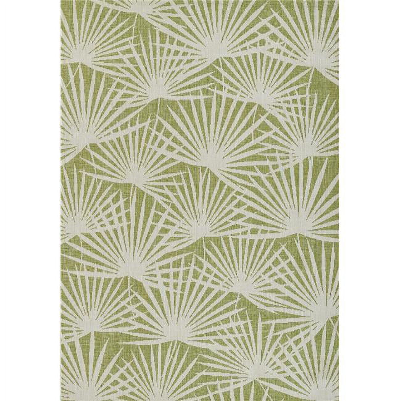 Novogratz Villa Floral Green/White Indoor / Outdoor Area Rug