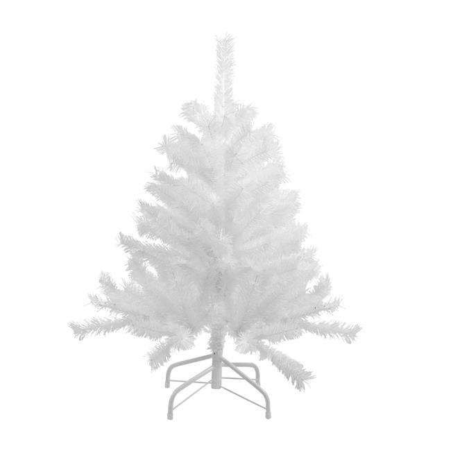 3 ft. Unlit Spruce Artificial Christmas Tree, Icy White