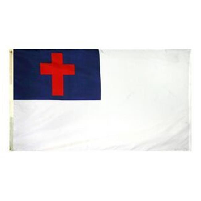 3 ft. x 5 ft. Heavyweight Nylon Christian Flag with Brass Grommets