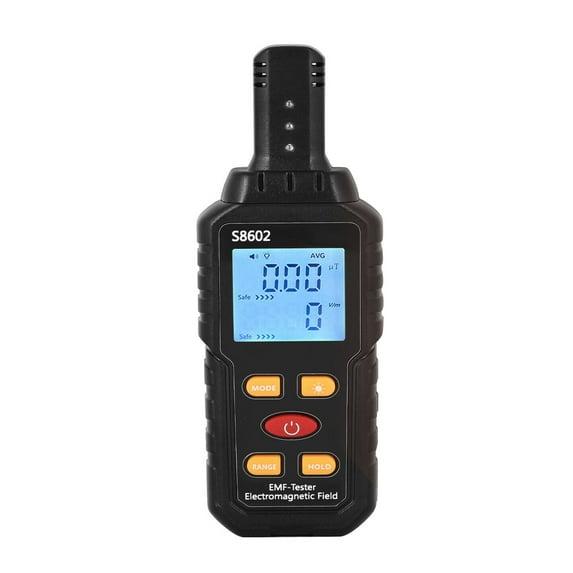 3-in-1 EMF Meter Electric and Magnetic Field Radiation Detector with Temperature Measurement, Graphical Display, and Alarm for Home, Office, and Industrial Use