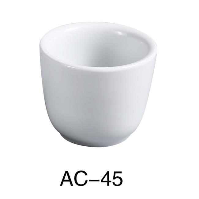 Super White Ceramic Chinese Teacup, 4.5 oz