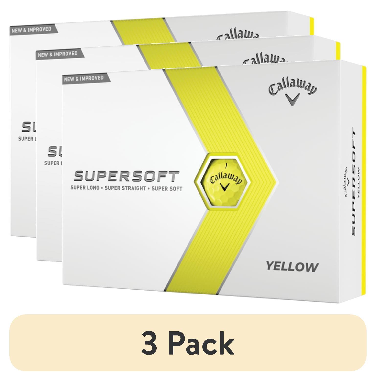 Callaway Supersoft Golf Balls 12pk - Yellow: Rubber Core, Ionomer Shell