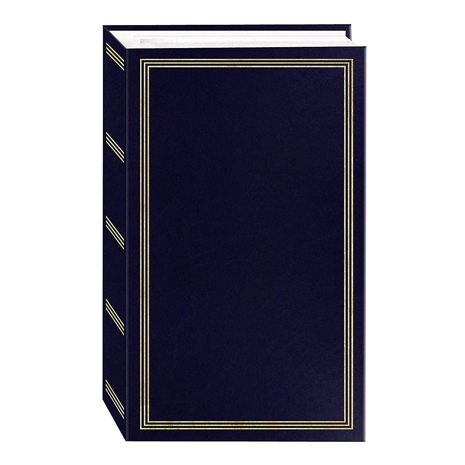3-ring 3-up slip-in pocket NAVY-BLUE binder album for 300 photos - 4x6