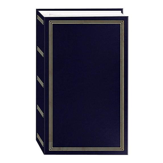 3-ring 3-up slip-in pocket NAVY-BLUE binder album for 300 photos - 4x6