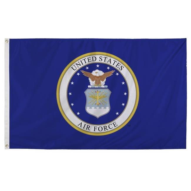 DANF Military Flag for US Air Force USAF Double Sided 3 Ply 3x5 Outdoor Banner, Heavy Duty Double Stitched Vivid Color Decoration with Brass Grommets