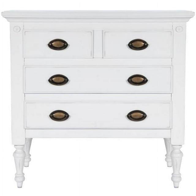 Easterbrook White 4 Drawer Chest