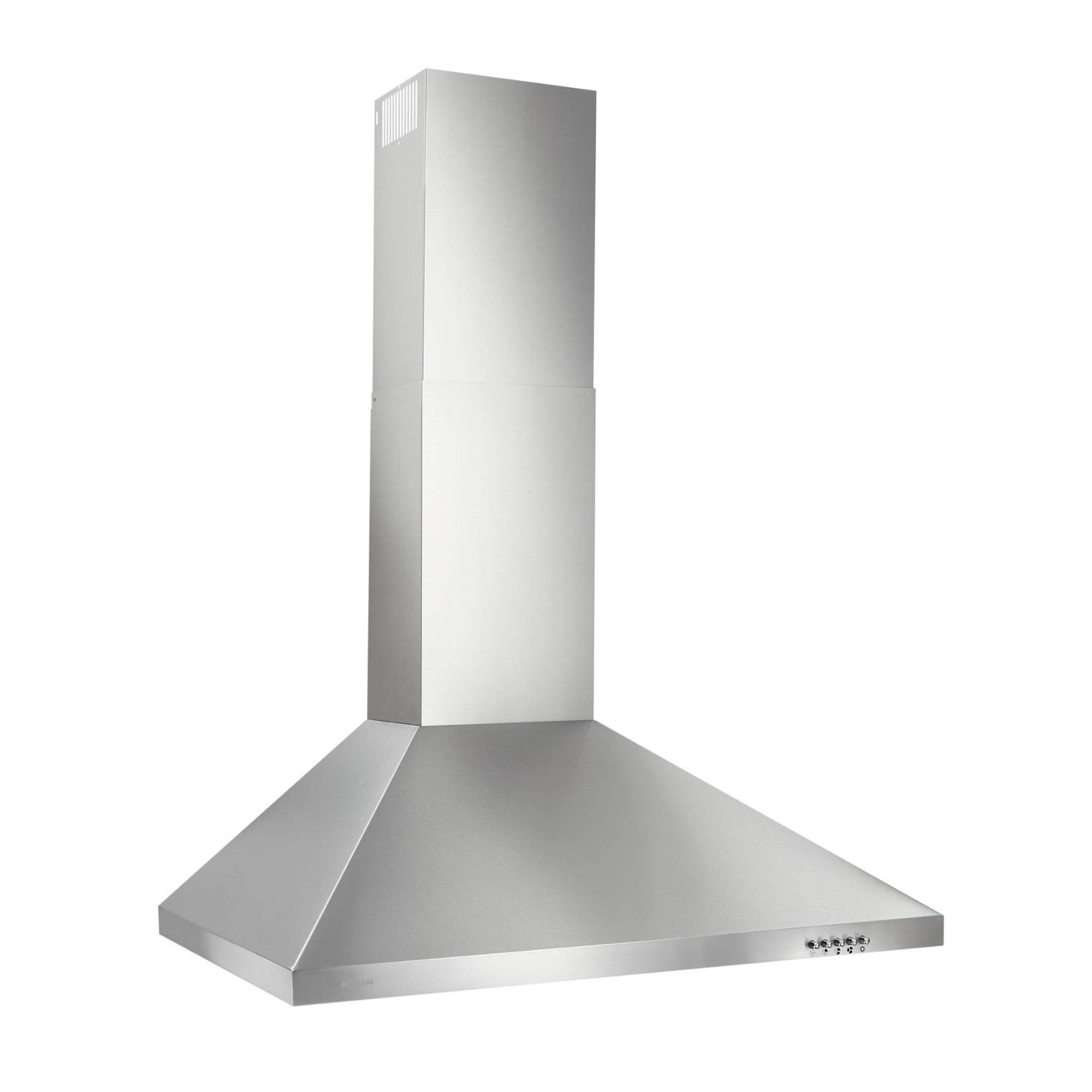 30-Inch Stainless Steel Convertible Wall-Mounted Chimney Range Hood