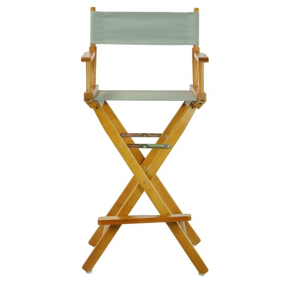 "30" Director's Chair Honey Oak Frame-Gray Canvas"