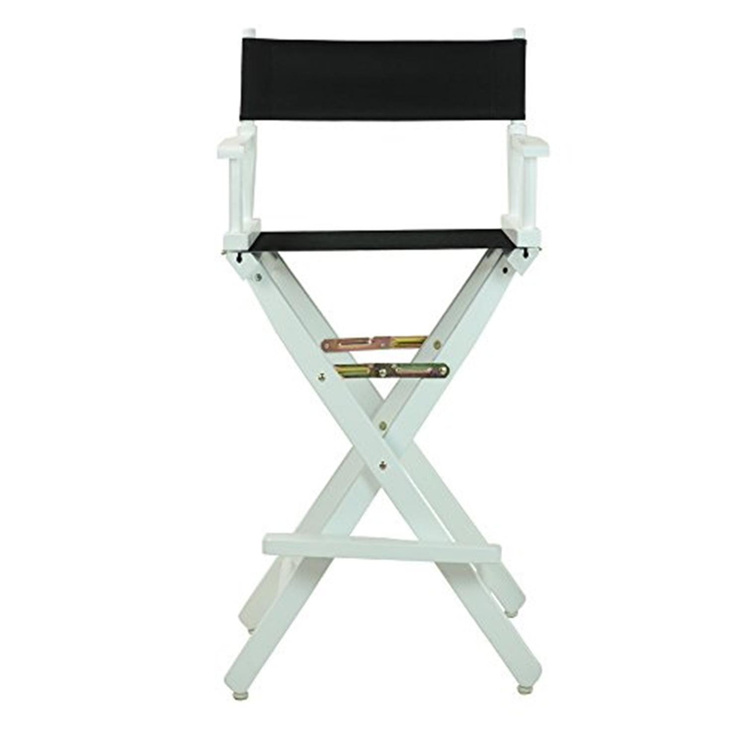 Elevate 30" Black Solid Wood Classic Director's Chair