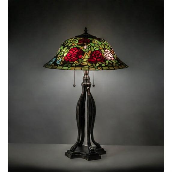 Meyda Lighting Meyda Tiffany & Stained Glass Metal Table Lamp