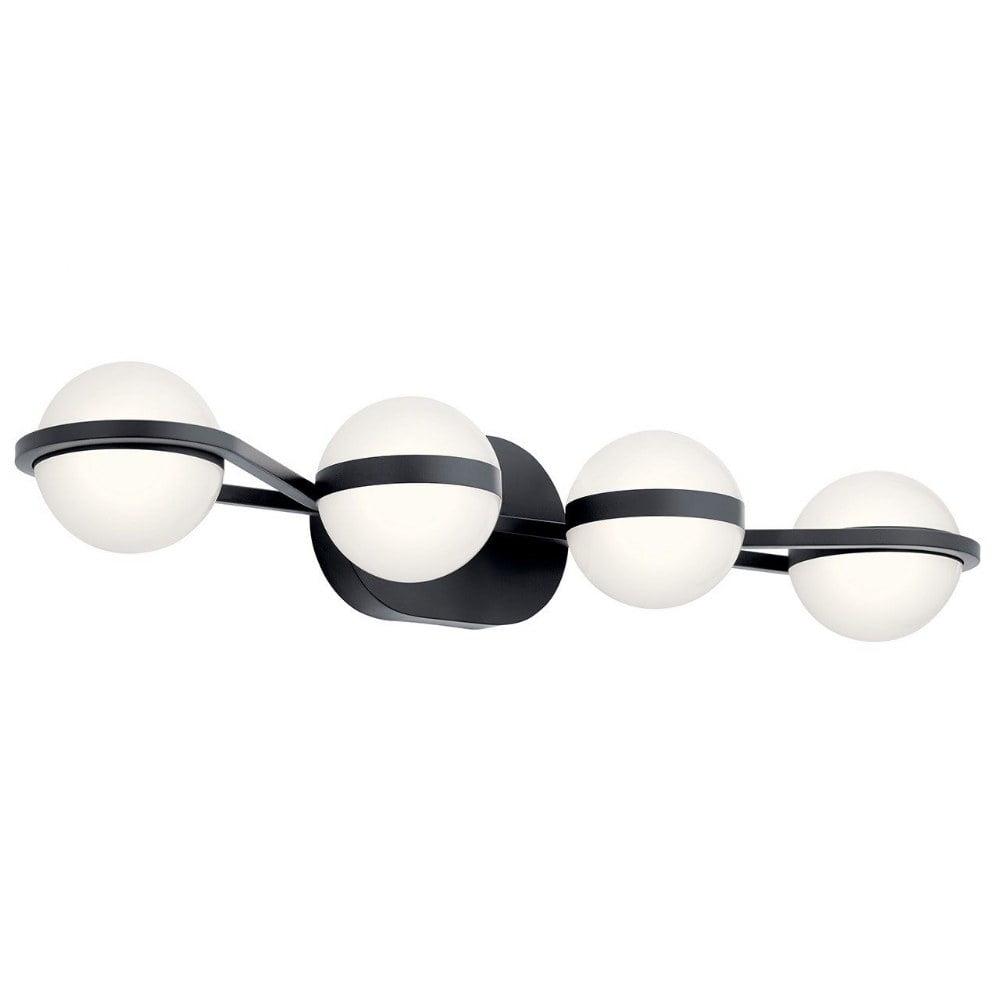 30 Inch 40W 4 Led Bath Vanity-Matte Black Finish Elan Lighting 85093Mbk