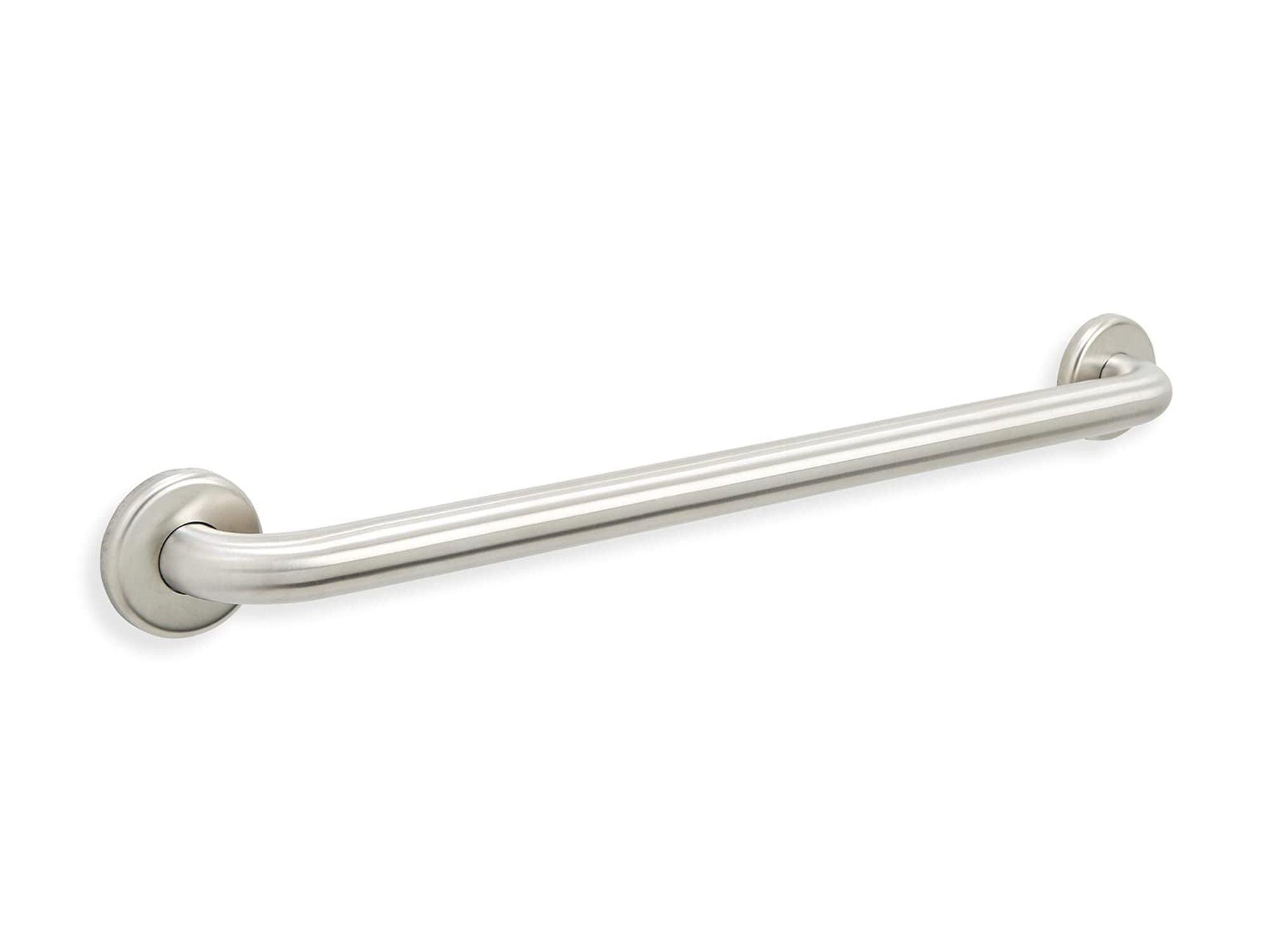 30” Shower Handle Smooth Grip | 304 Stainless Steel Bathroom Grab Bars For Seniors, Handicap Grab Bars | ADA Shower Bars Safety For Elderly Holds Upto 400lbs, Grab Bars For Bathtubs And Showers