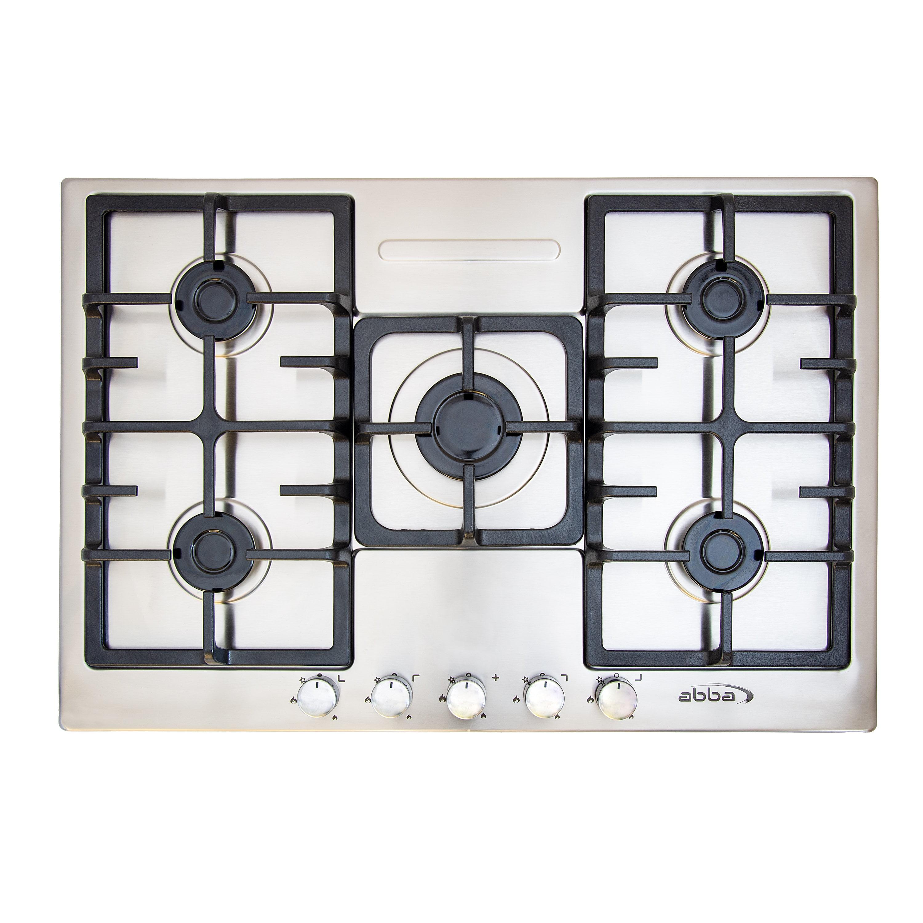 30-Inch Stainless Steel Gas Cooktop with 5 Burners