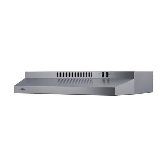 24" and #0# 140 CFM Convertible Under Cabinet Range Hood in Gray