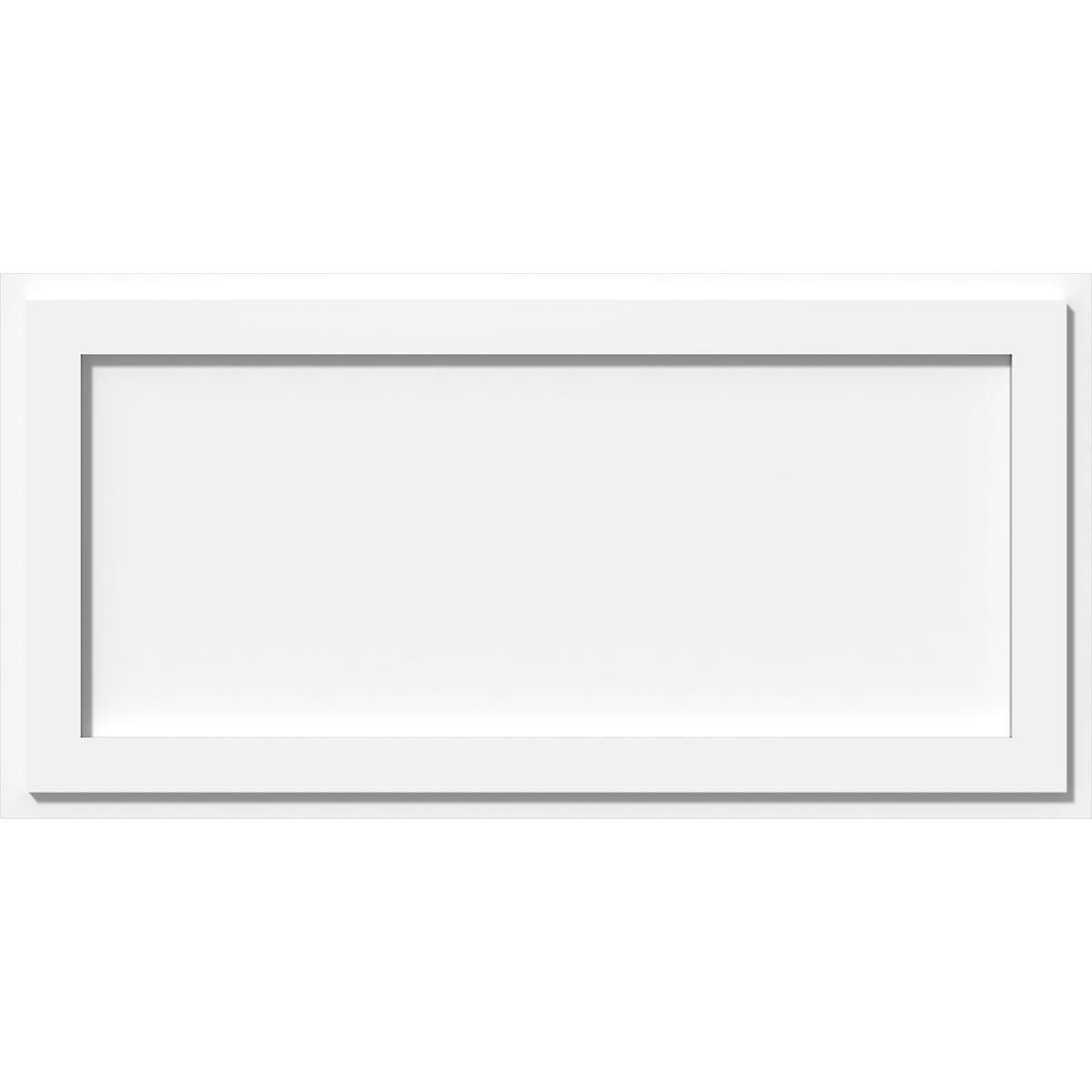 Ekena Millwork 32"W x 21 3/8"H x 6"ID x 10"C x 1"P Zoe Architectural Grade PVC Contemporary Ceiling Medallion, Two Piece CMP30X15RE