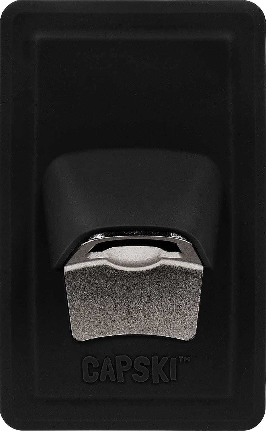 30 Watt CAPSKI - Silicone Portable Movable Man Cave Bottle Opener - No Screws or Glues - Grips Shiny Surface - Man Cave Gift