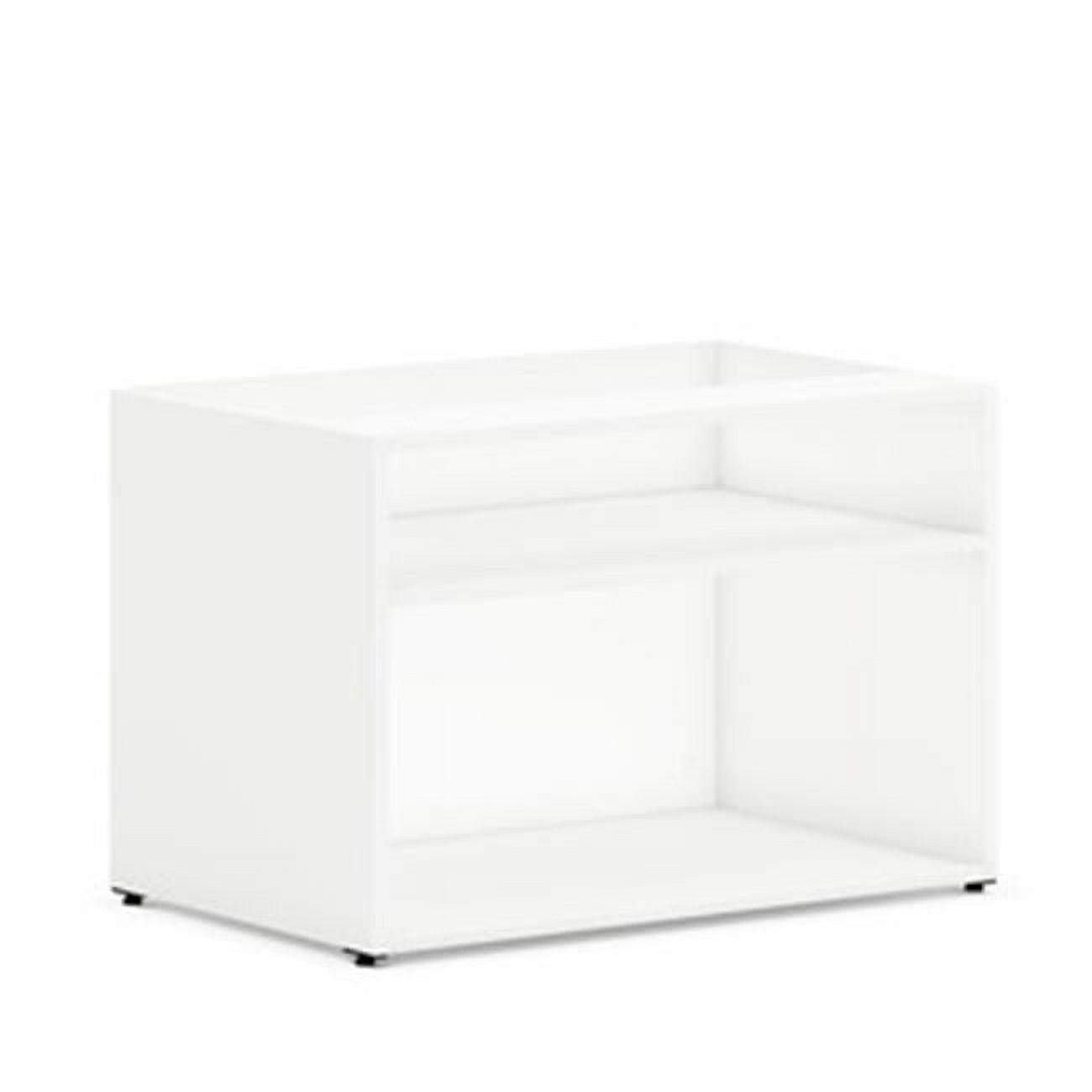 Mod Simply White Laminate Low Storage Credenza