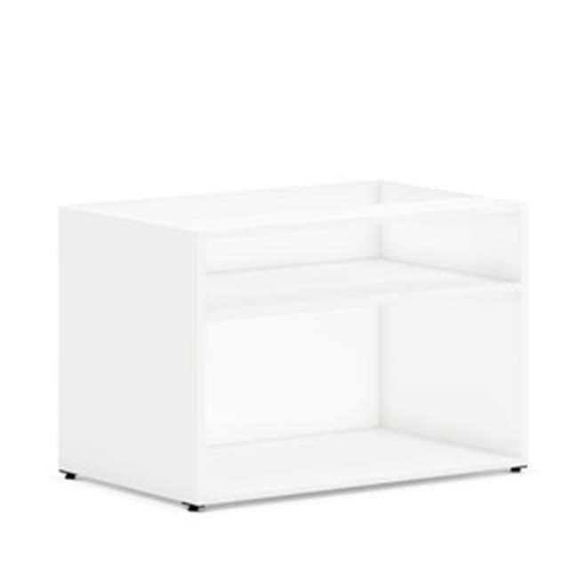 Mod Simply White Laminate Low Storage Credenza