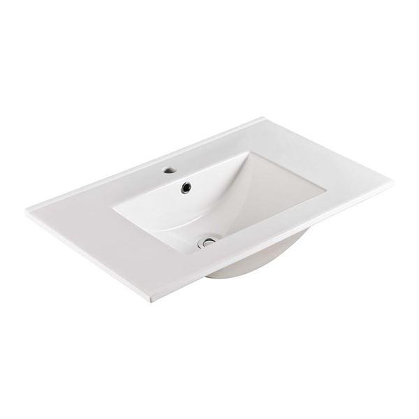 Bellaterra Home 30'' Ceramic Single Bathroom Vanity Top with Sink