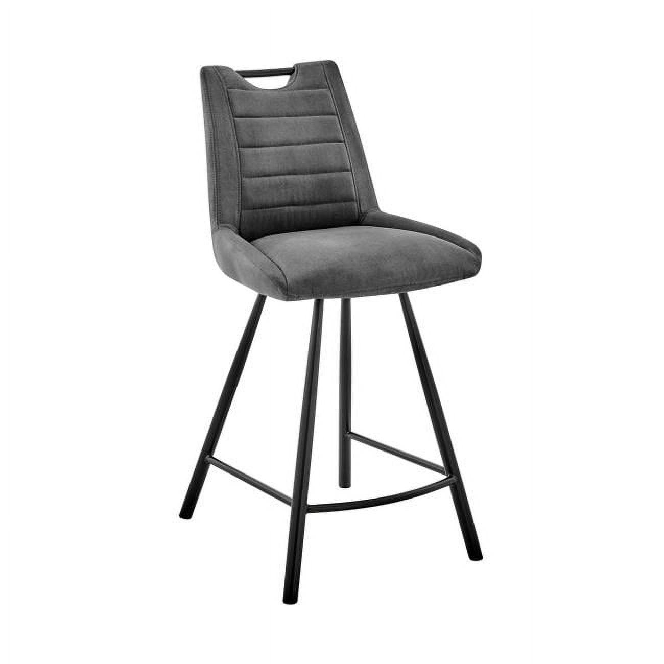 30" Verona Bar Stool with Fabric Finish, Metal Frame & Foam Cushion - Armen Living