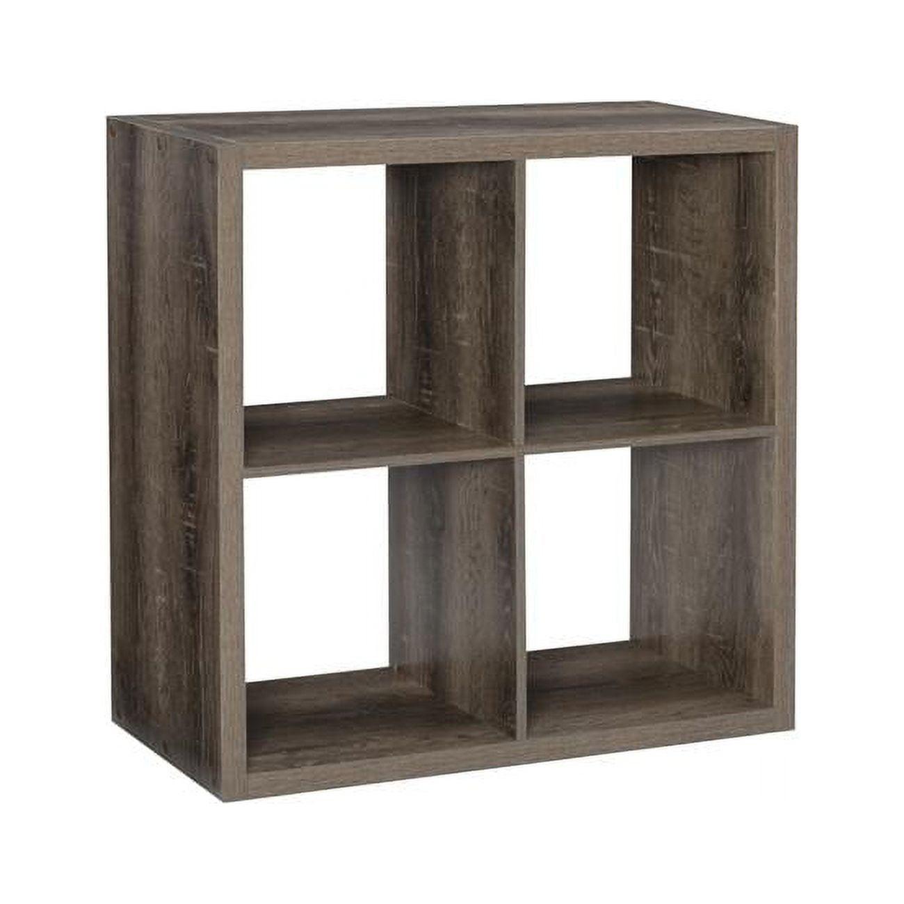 Transitional Galli 4-Cube Grey Storage Cabinet