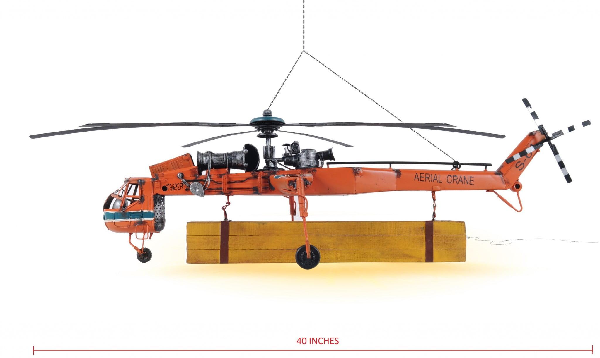 Old-Modern Handicrafts AJ074 S-64 Skycrane Aerial Lifting Helicopter