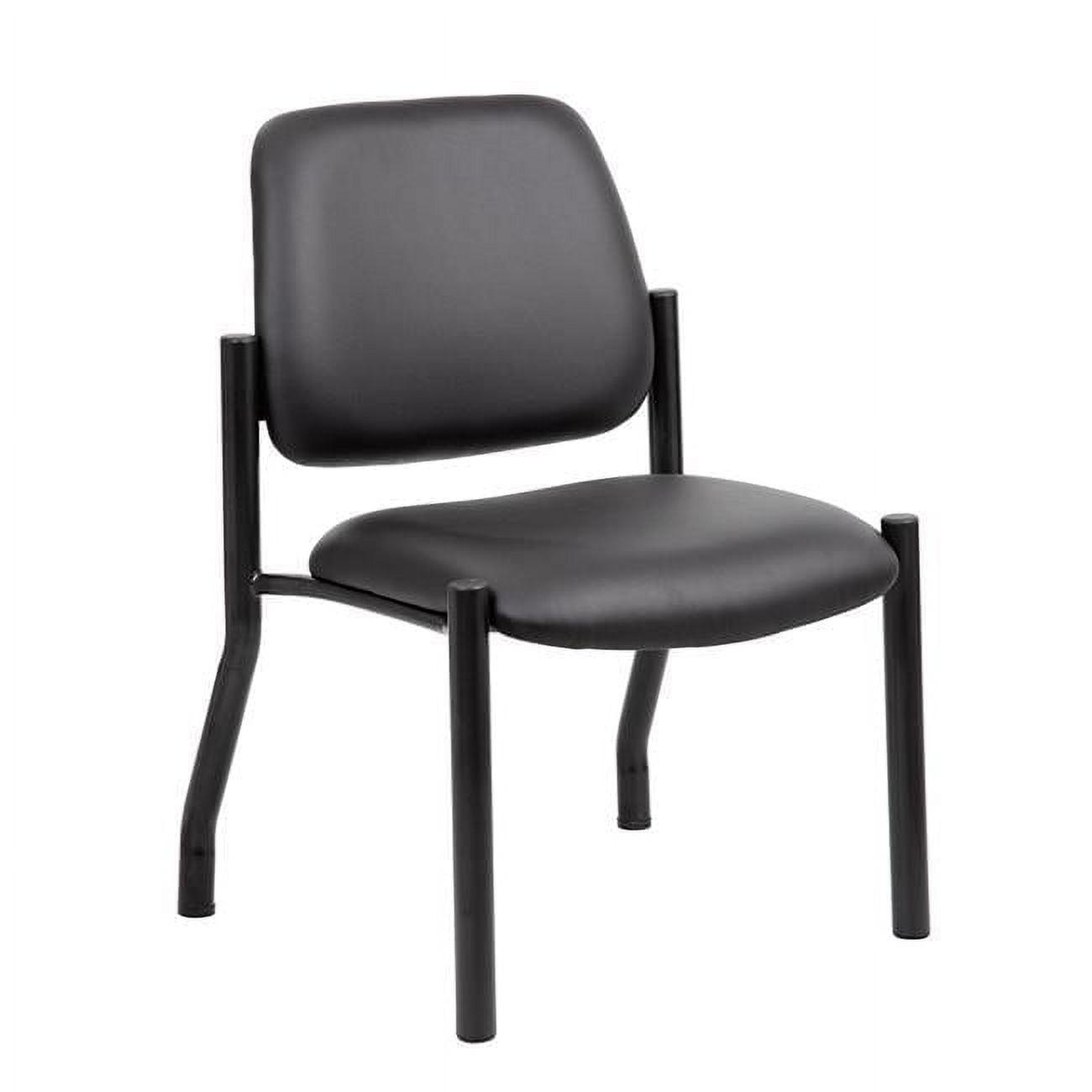 300lbs Weight Capacity Guest Chair Antimicrobial Black - Boss Office Products