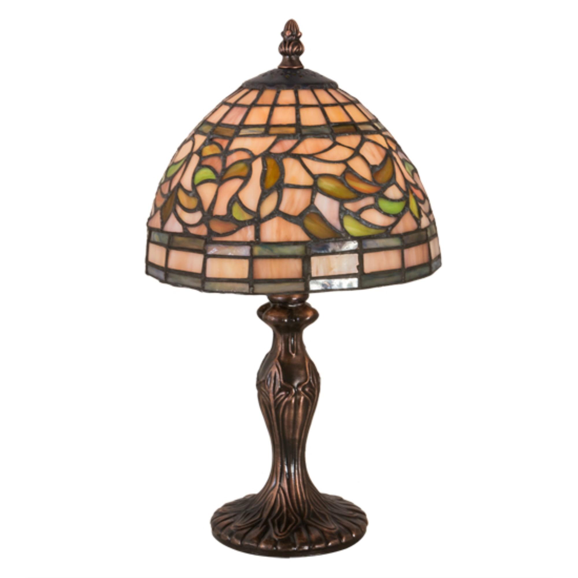 Meyda Tiffany & Stained Glass Metal Table Lamp