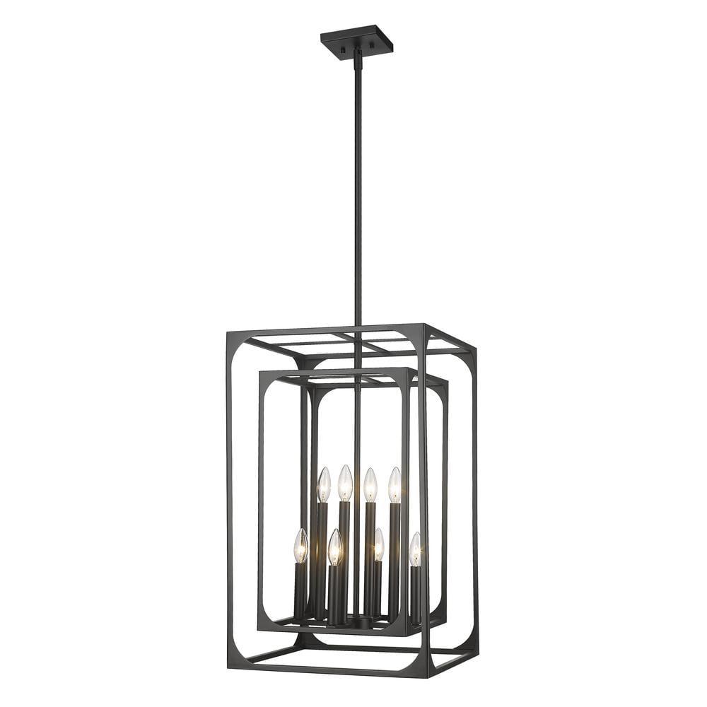 Z-Lite Easton 8 - Light Chandelier in  Matte Black