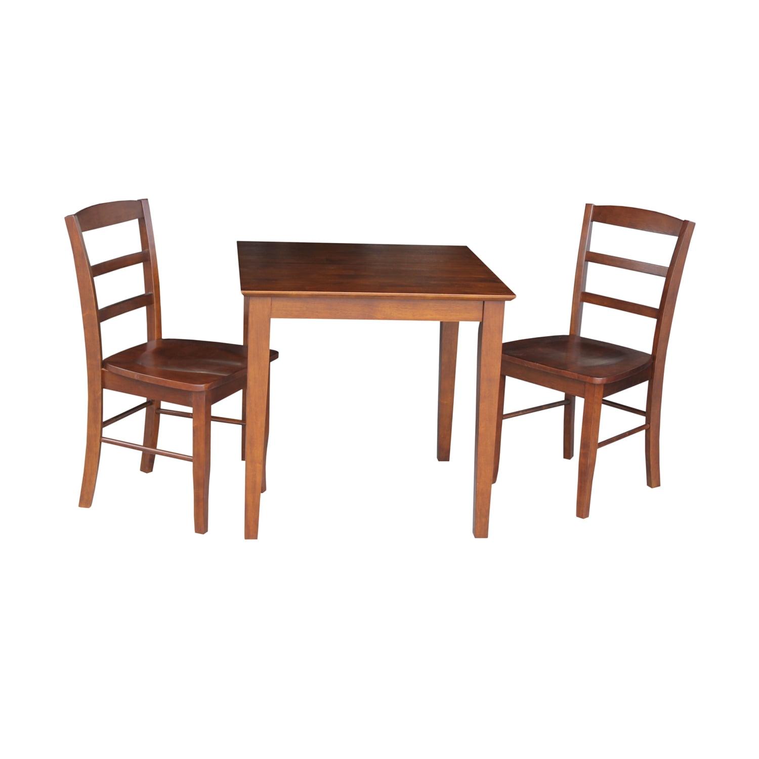 International Concepts 2 - Person Solid Wood Solid Wood Top Four Leg Dining Set