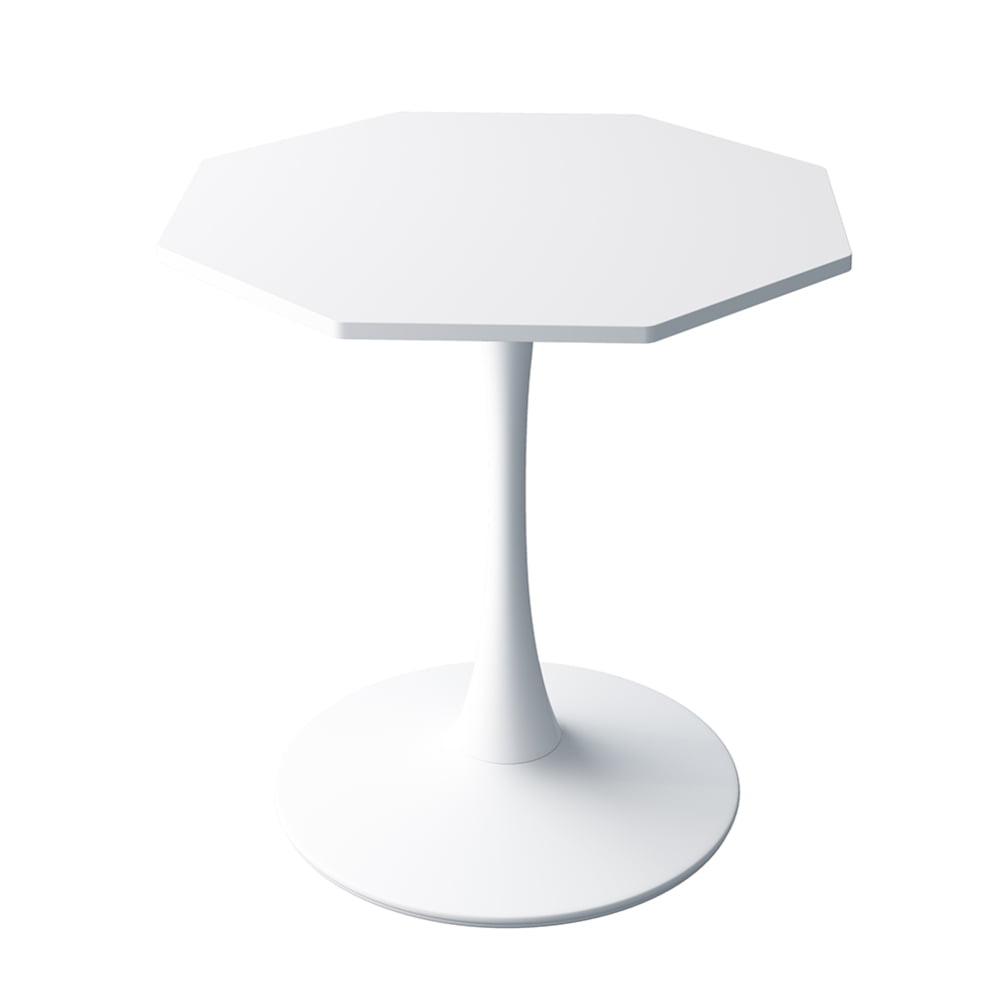 31.5 inch Modern Coffee Table, Octagonal Wood Dinner Table Accent Center Table