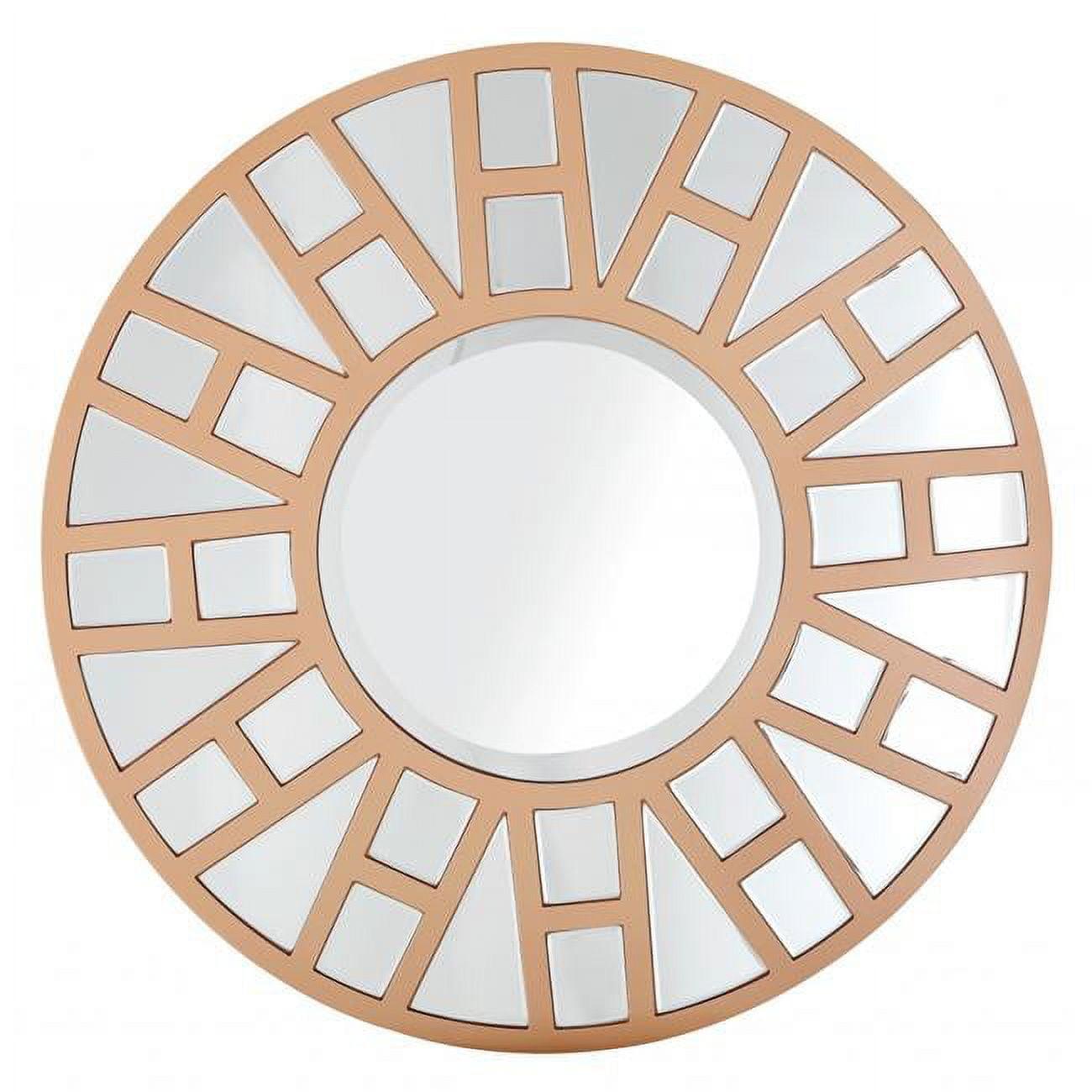 Millennium 31.5" Neutral Tone Wood Circular Mirror