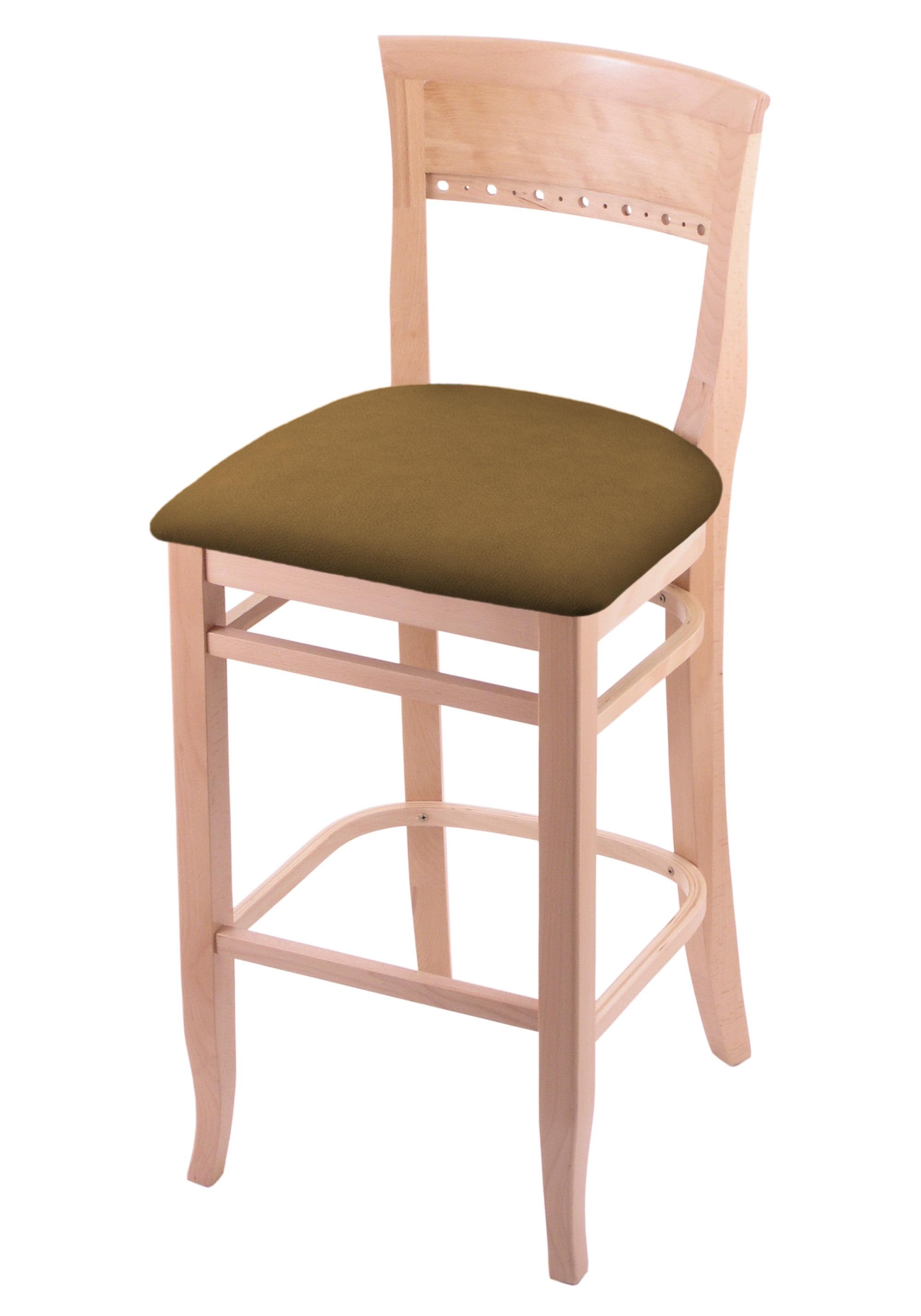 Hampton 25" Natural Beech & Canter Saddle Counter Stool