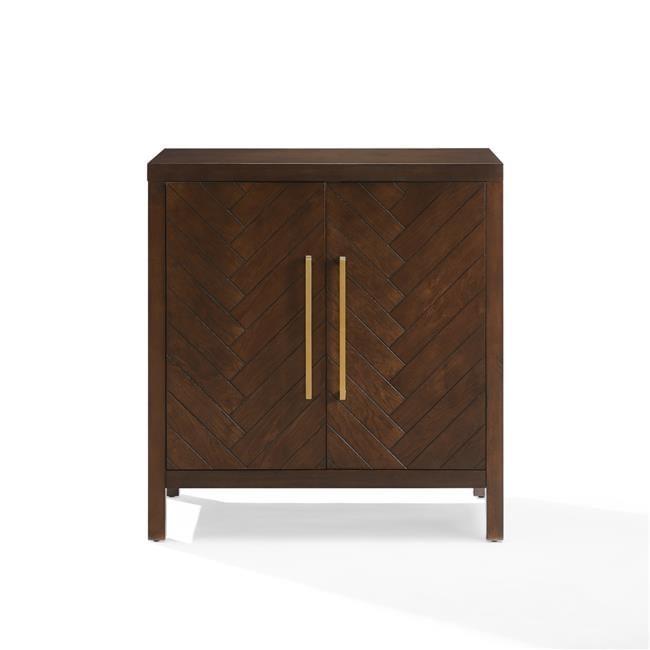 Darcy Dark Brown Medium Wood Accent Cabinet with Adjustable Shelving