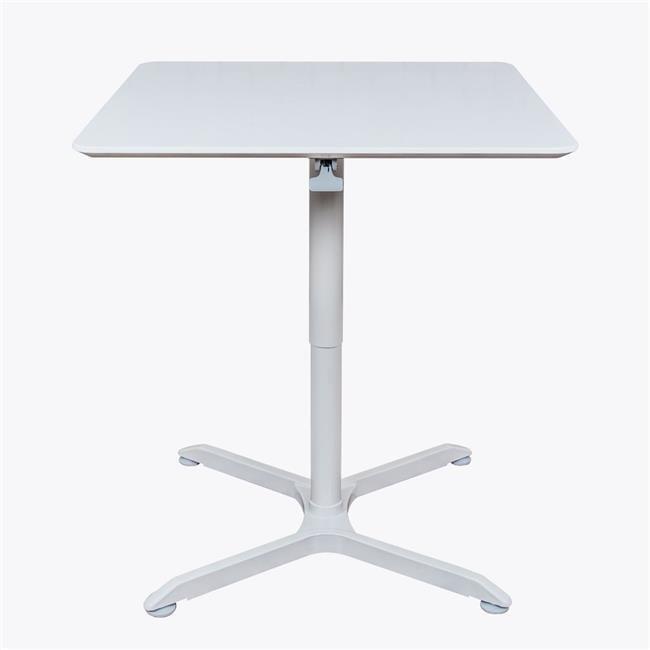 32 in. Pneumatic Height Adjustable Square Cafe Table