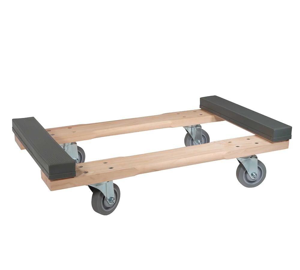 Chicago Style 32" x 18" Hardwood Dolly with Non-Marking Wheels