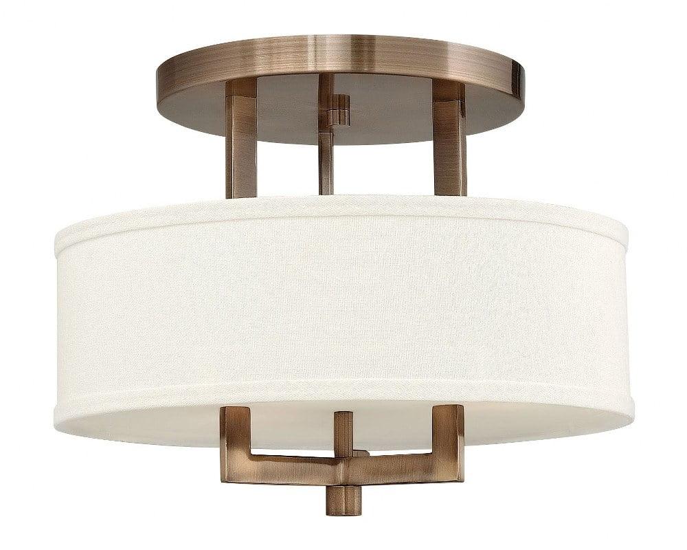 Hinkley Lighting - Three Light Semi-Flush Mount - Foyer - Hampton - 3 Light