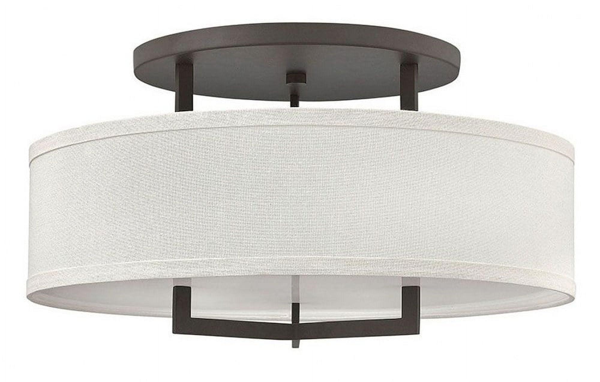 3211KZ-Hinkley Lighting-Hampton - 3 Light Large Semi-Flush Mount in Transitional Style - 26 Inches Wide by 14.5 Inches High-Buckeye Bronze