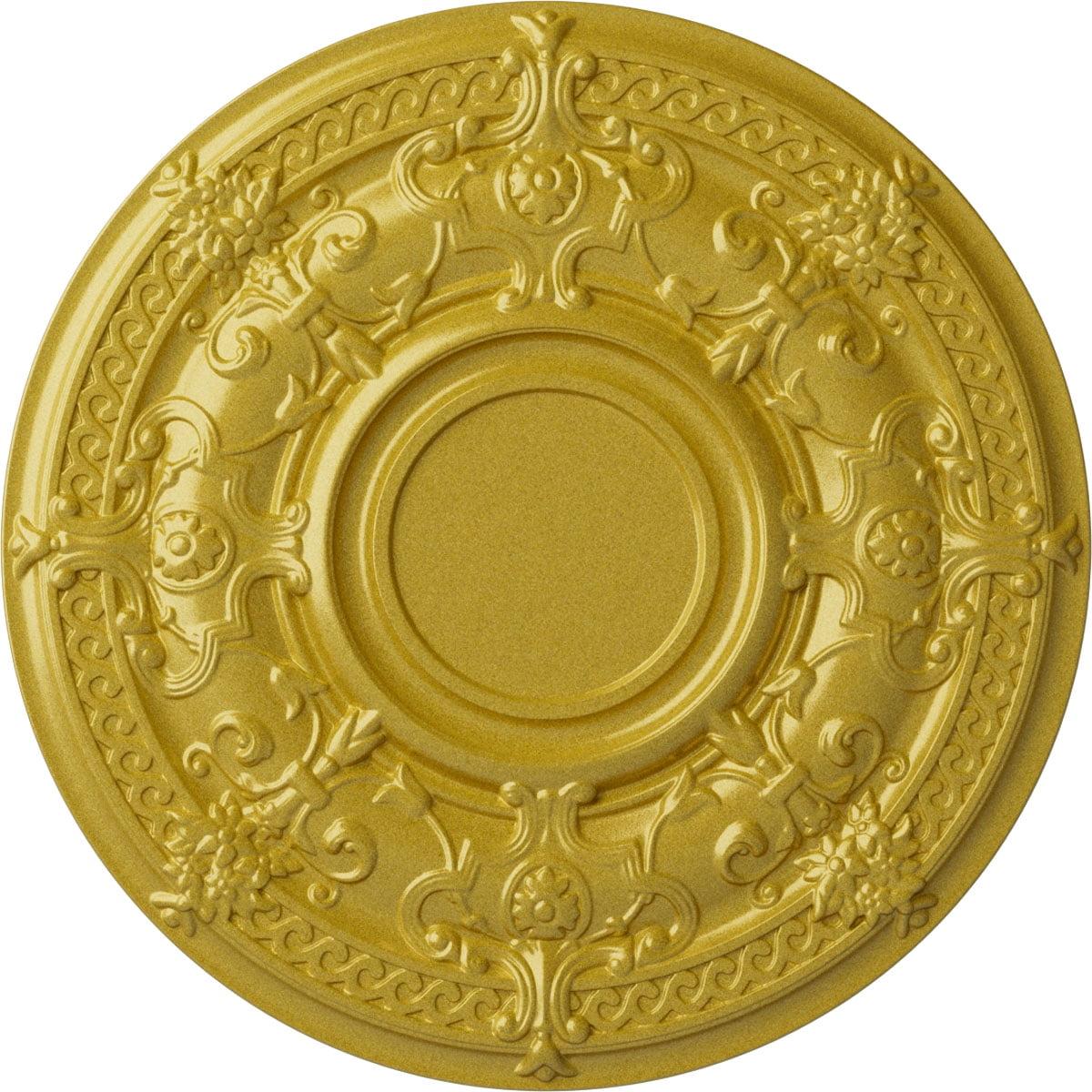 Rich Gold Hand-Painted Polyurethane Ceiling Medallion