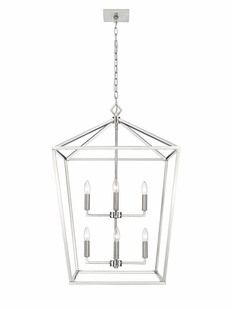 Elegant Satin Nickel 8-Light Pendant for Refined Interiors