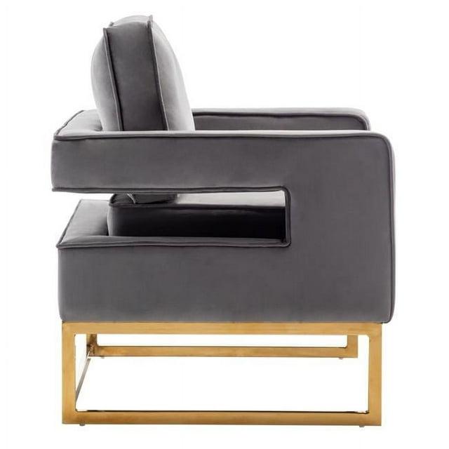 35 x 28.75 x 32.25 in. Take A Seat Carrie Accent Chair with Gold Frame