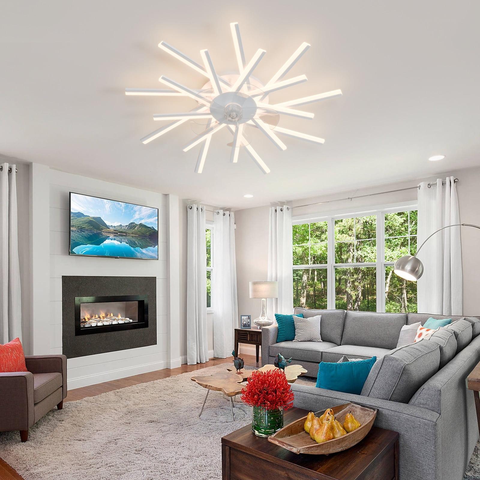 Orren Ellis 36'' 5 - Blade Dimmable LED Ceiling Fan with Remote Control and APP